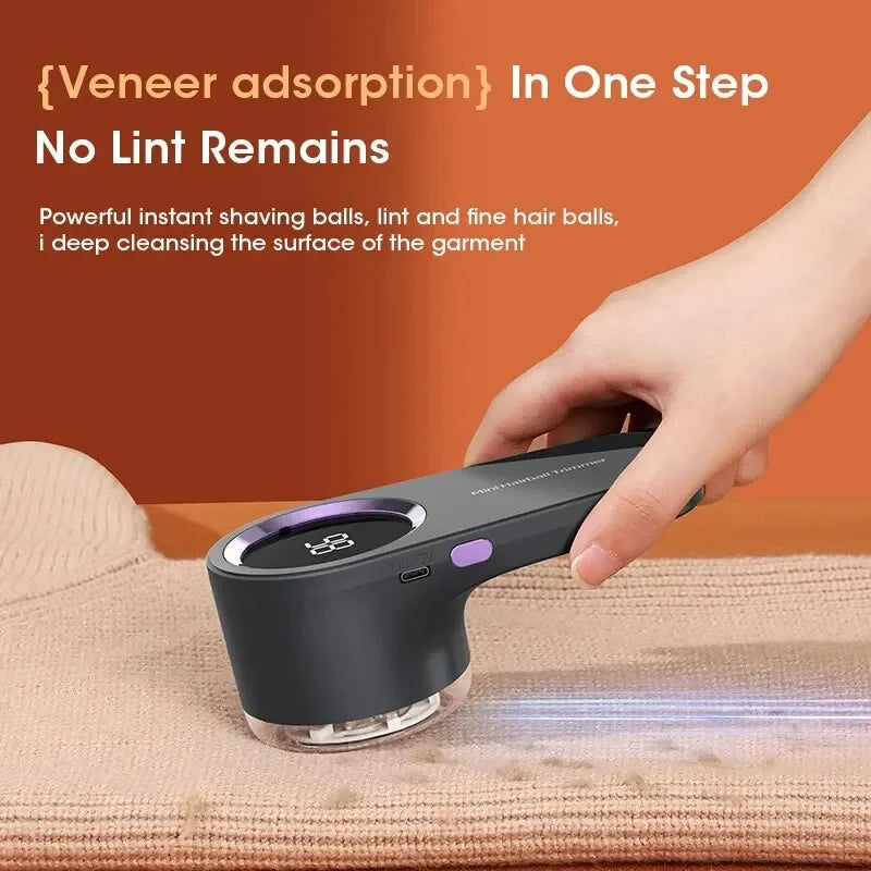 Lint Remover for Clothing LED Digital Electric Pellet Fluff Remover USB Rechargeable Fuzz Fabric Shaver Sweater