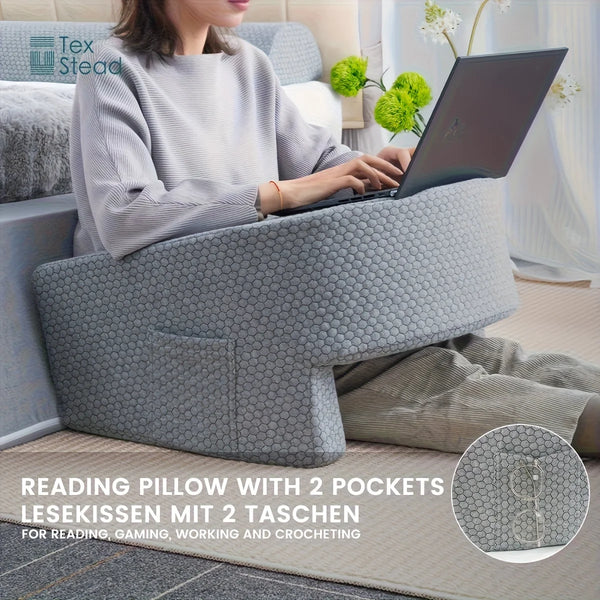 Extra Large Arm Rest Pillow for Adult, Memory Foam Bed Rest Pillow for Reading