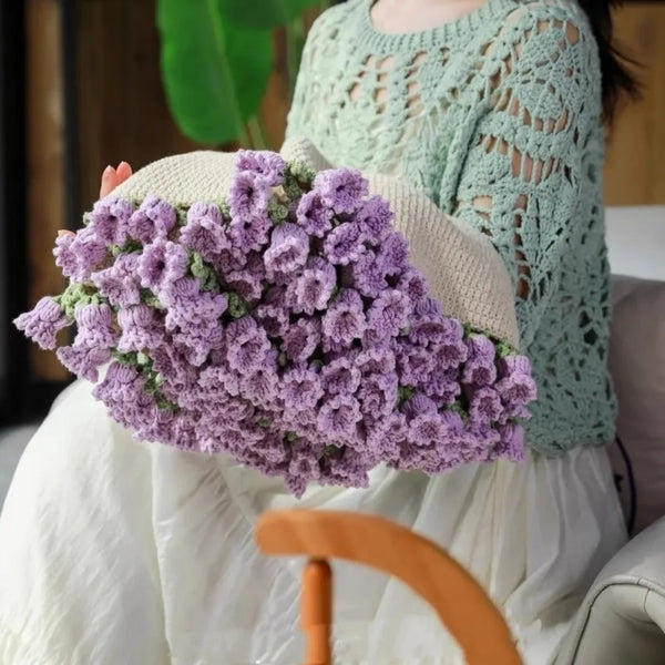 Crochet Rose Bouquet Blanket 80cm