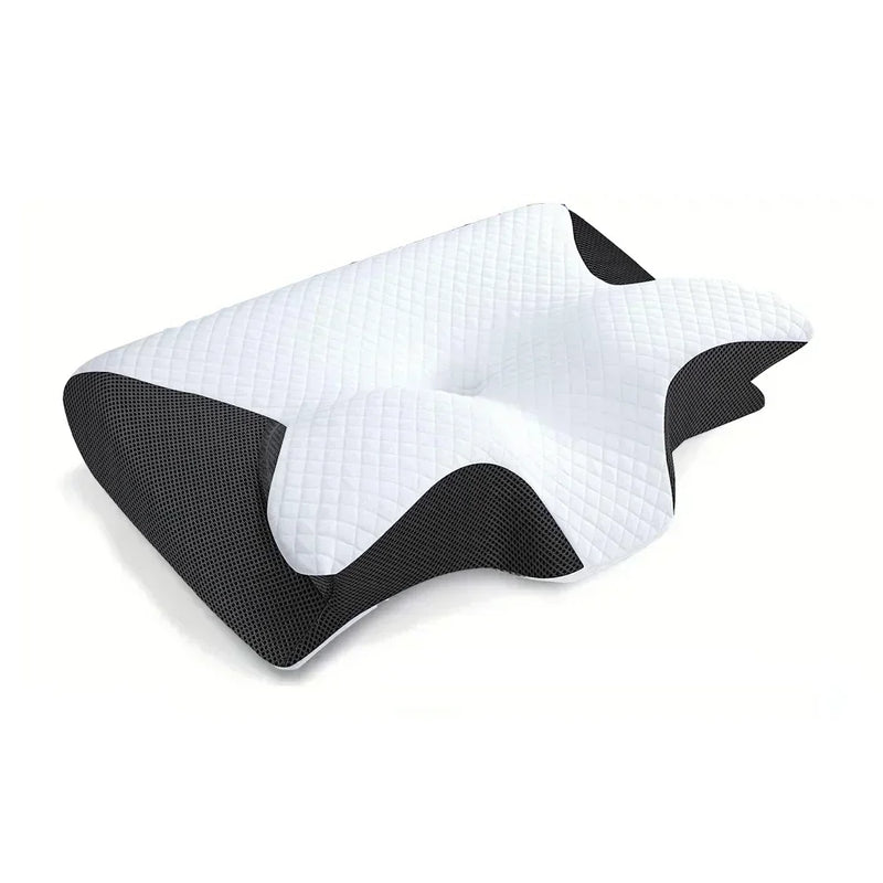 Sleep Memory Pillow Butterfly Memory Foam Neck Pillows Contoured Sleep for Neck Pain Relief Stomach Support Comfortable Pillow